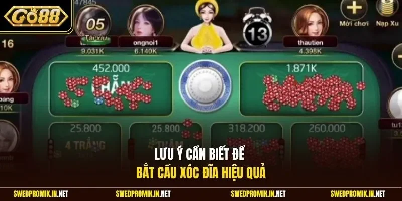 Lưu ý cần biết để bắt cầu xóc đĩa hiệu quả